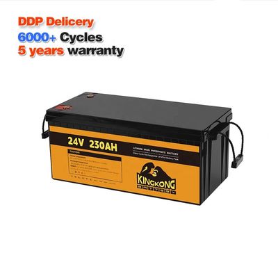 24V 50Ah 60Ah 100Ah 200Ah 230Ah 300Ah 400Ah 460Ah Batería de hierro de litio LifePo4 con BMS