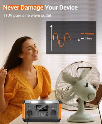 520WH Batería de iones de litio Soluciones portátiles alimentadas por paneles solares con controlador MPPT