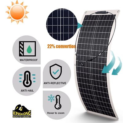 Panel solar OEM flexible de 200W Dimensiones del panel 1590x710x2mm 100W 210W 310W 410W 525W