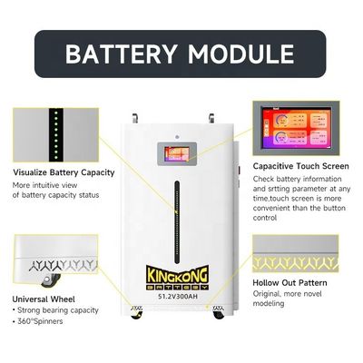 Batería solar Lifepo4 Batería de iones de litio 48V Baterías de iones de litio 48V 100Ah 200Ah 280Ah 300Ah 312Ah Almacenamiento de energía para el hogar Batería portátil