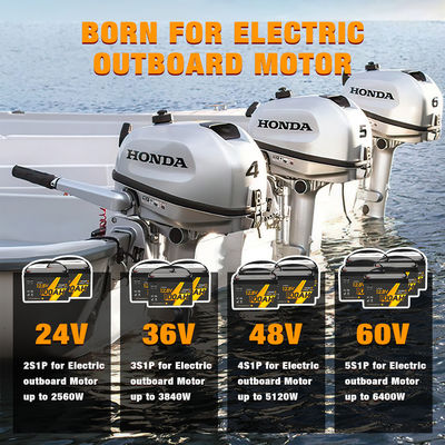 El paquete de baterías Lifepo4 12V 24V 36V 48V 60V de batería de iones de litio para barco RV Camper