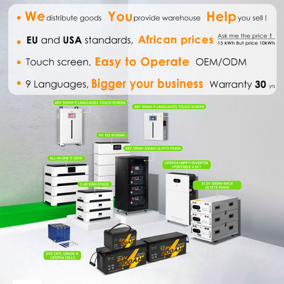 Tipos de OEM Baterías de iones de litio Inverter para el hogar Energía energía solar Batería Sistema de almacenamiento de energía Comprar para el hogar Power Wall 240V