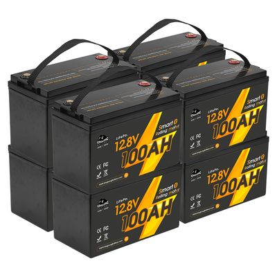 12V 12.8V 24V 48V Volt 100Ah 120Ah 200Ah 300Ah 400Ah Recargable Lifepo4 Ciclo profundo Li Batería de iones de litio sellada