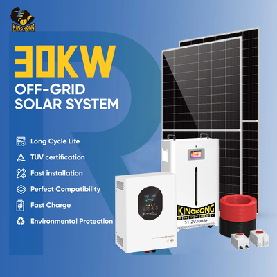 Sistema de generación de energía solar fuera de la red de 3Kw 10Kw 20Kw 30Kw, sistema solar híbrido. Las células solares se pueden entregar rápidamente