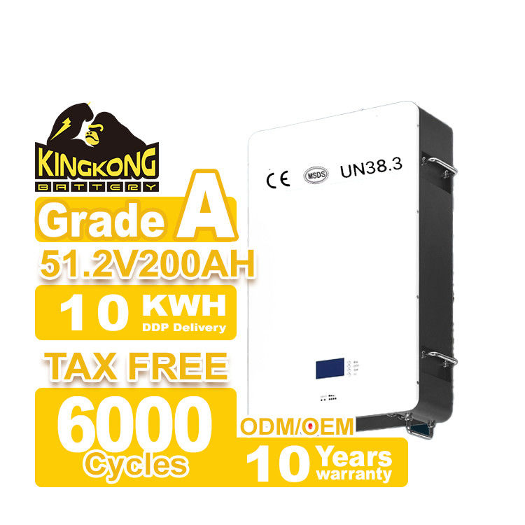 Batería para el hogar de Lifepo4 48V 200ah 10Kwh 51.2v 300ah Baterías de iones de litio con WIFI