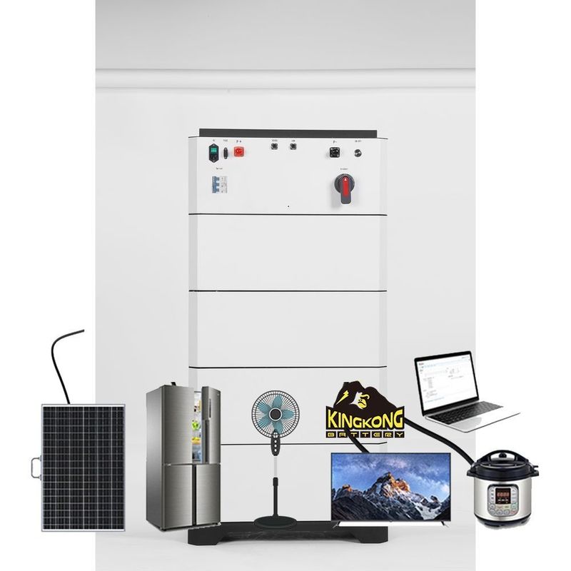 Almacenamiento de energía solar 20Kwh 30Kwh Batería de litio solar de alto voltaje