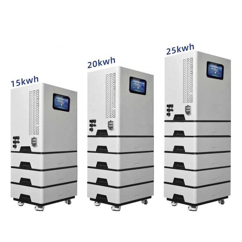 Conexión a la red híbrida Batería de almacenamiento de energía inteligente apilada 10kw 15kw 20kw 30kw 35kw