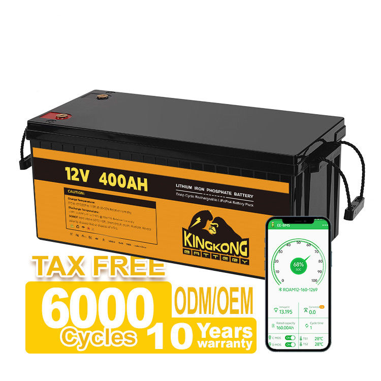 Batería de litio de alta capacidad 12V 200Ah 300Ah 400Ah para almacenamiento de energía solar