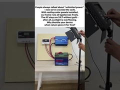 Después de instalar Solar Power Backup para la casa, nuestro hogar puede funcionar todos los electrodomésticos de forma gratuita