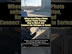Cómo ajustar y conectar el voltaje de serie al instalar un sistema de generación de energía solar