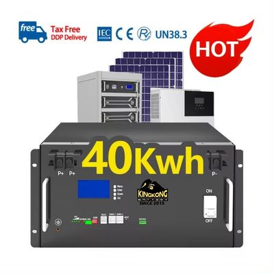48V 15kw Batería de litio Lifepo4 300Ah LFP 51.2V 15kwh Estante de baterías para sistema solar doméstico