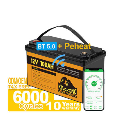 110/120/220/230V Voltado de salida 12.8V 100Ah 200Ah 300Ah LFP Batería de iones de litio