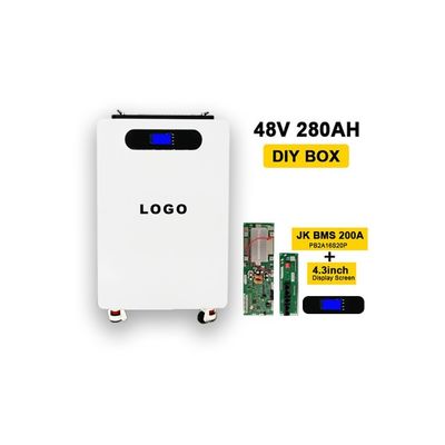 280ah Lifepo4 BMS Batería caja DIY Batería con ruedas y caja vertical
