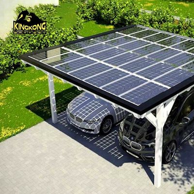 Sistema de montaje de solar solar de diseño moderno para cocheras opciones de material natural y estándar