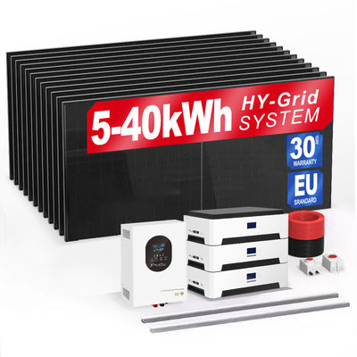 6Kw 10Kw 20Kw 30Kwh Solar fuera de la red Batería solar Almacenamiento de energía Sistemas de energía para el hogar Ac calefacción solar luces de televisión Batería de paquete