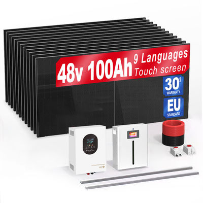 Batería híbrida para el sistema de energía de montaje con energía solar/batería de potencia Batería de iones de litio Carport Iluminación calefacción Padtv sistemas