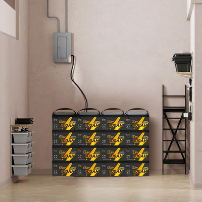 12V 12.8V 24V 48V Volt 100Ah 120Ah 200Ah 300Ah 400Ah Recargable Lifepo4 Ciclo profundo Li Batería de iones de litio sellada